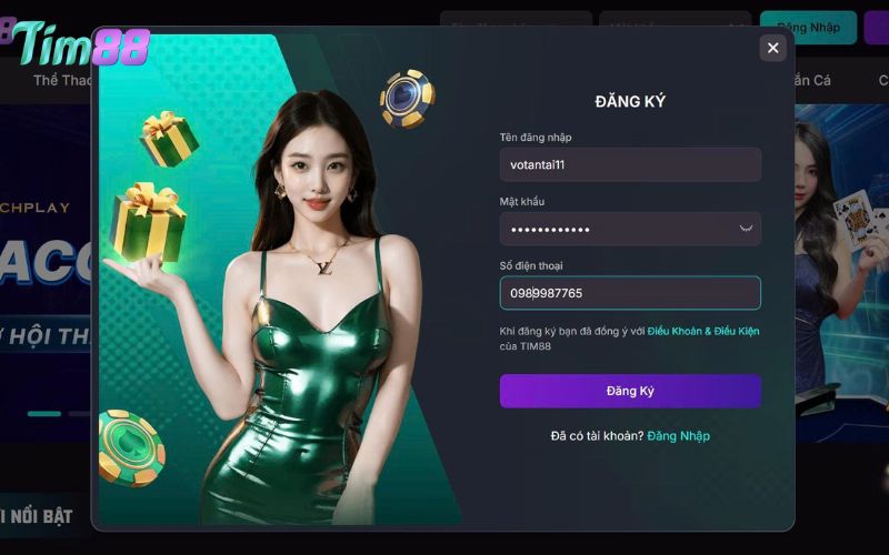 Hoàn tất thông tin chuẩn vào form mẫu