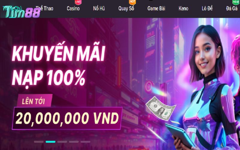 Truy cập vào trang chính thức của nhà cái